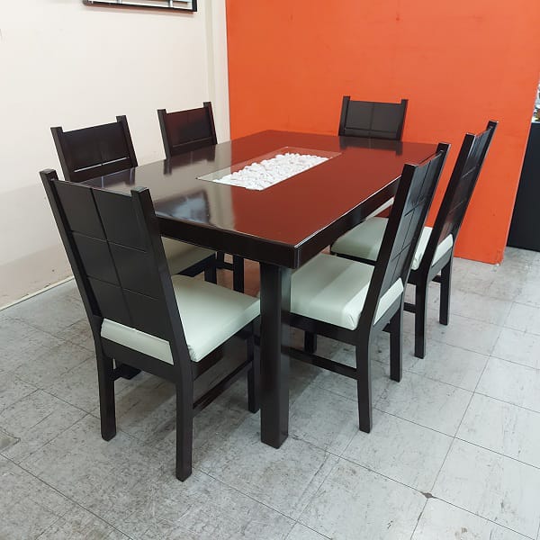 Comedor para 6 personas Comedor Black El Salvador